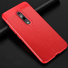 Silikon Hülle Handyhülle Gummi Schutzhülle Flexible Leder Tasche H03 für Xiaomi Mi 9T Rot