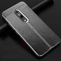 Silikon Hülle Handyhülle Gummi Schutzhülle Flexible Leder Tasche H03 für Xiaomi Redmi K20 Pro Grau