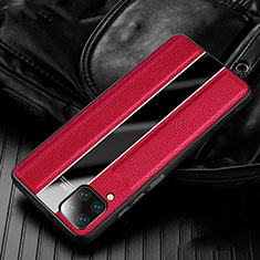 Silikon Hülle Handyhülle Gummi Schutzhülle Flexible Leder Tasche H04 für Huawei Nova 7i Rot
