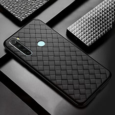 Silikon Hülle Handyhülle Gummi Schutzhülle Flexible Leder Tasche H04 für Xiaomi Redmi Note 8T Schwarz