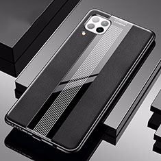 Silikon Hülle Handyhülle Gummi Schutzhülle Flexible Leder Tasche H05 für Huawei P40 Lite Schwarz