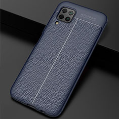 Silikon Hülle Handyhülle Gummi Schutzhülle Flexible Leder Tasche H06 für Huawei Nova 7i Blau