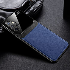 Silikon Hülle Handyhülle Gummi Schutzhülle Flexible Leder Tasche mit Magnetisch FL1 für Samsung Galaxy M32 5G Blau