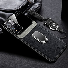 Silikon Hülle Handyhülle Gummi Schutzhülle Flexible Leder Tasche mit Magnetisch FL2 für Xiaomi Mi 11i 5G (2022) Schwarz