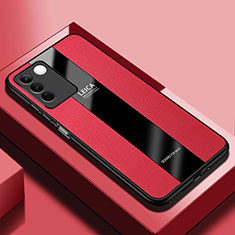 Silikon Hülle Handyhülle Gummi Schutzhülle Flexible Leder Tasche PB1 für Vivo V27e 5G Rot