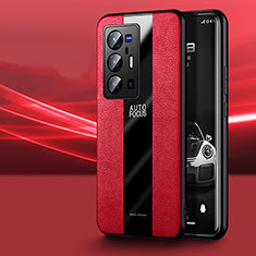 Silikon Hülle Handyhülle Gummi Schutzhülle Flexible Leder Tasche PB1 für Vivo X70 Pro+ Plus 5G Rot