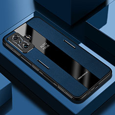 Silikon Hülle Handyhülle Gummi Schutzhülle Flexible Leder Tasche PB2 für Xiaomi Poco F4 GT 5G Blau