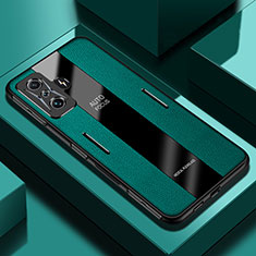 Silikon Hülle Handyhülle Gummi Schutzhülle Flexible Leder Tasche PB2 für Xiaomi Poco F4 GT 5G Grün