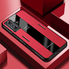 Silikon Hülle Handyhülle Gummi Schutzhülle Flexible Leder Tasche PB2 für Xiaomi Poco F4 GT 5G Rot