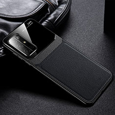 Silikon Hülle Handyhülle Gummi Schutzhülle Flexible Leder Tasche S01 für Huawei Honor 30S Schwarz