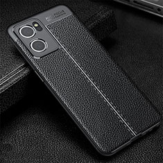 Silikon Hülle Handyhülle Gummi Schutzhülle Flexible Leder Tasche S01 für OnePlus Nord CE 2 5G Schwarz