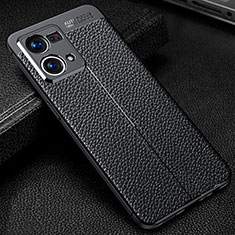 Silikon Hülle Handyhülle Gummi Schutzhülle Flexible Leder Tasche S01 für Oppo F21s Pro 4G Schwarz