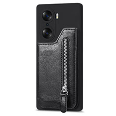 Silikon Hülle Handyhülle Gummi Schutzhülle Flexible Leder Tasche S01D für Huawei Honor 60 5G Schwarz