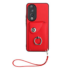 Silikon Hülle Handyhülle Gummi Schutzhülle Flexible Leder Tasche S01D für Huawei Honor 90 5G Rot