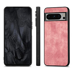 Silikon Hülle Handyhülle Gummi Schutzhülle Flexible Leder Tasche S02D für Google Pixel 8 Pro 5G Rosa