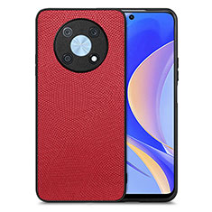 Silikon Hülle Handyhülle Gummi Schutzhülle Flexible Leder Tasche S02D für Huawei Nova Y90 Rot