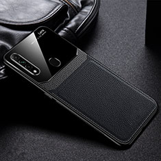 Silikon Hülle Handyhülle Gummi Schutzhülle Flexible Leder Tasche S03 für Oppo A8 Schwarz