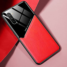 Silikon Hülle Handyhülle Gummi Schutzhülle Flexible Leder Tasche S04 für Huawei Mate 40 Lite 5G Rot