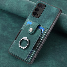 Silikon Hülle Handyhülle Gummi Schutzhülle Flexible Leder Tasche SD1 für Oppo A93 5G Grün