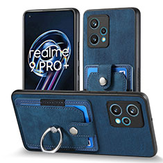 Silikon Hülle Handyhülle Gummi Schutzhülle Flexible Leder Tasche SD1 für Realme 9 Pro+ Plus 5G Blau