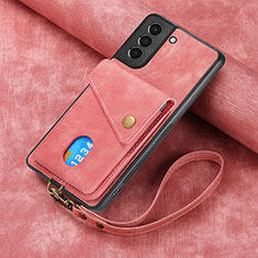 Silikon Hülle Handyhülle Gummi Schutzhülle Flexible Leder Tasche SD1 für Samsung Galaxy S23 Plus 5G Rosa