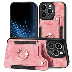 Silikon Hülle Handyhülle Gummi Schutzhülle Flexible Leder Tasche SD10 für Apple iPhone 13 Pro Rosa