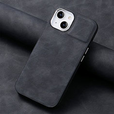 Silikon Hülle Handyhülle Gummi Schutzhülle Flexible Leder Tasche SD13 für Apple iPhone 14 Plus Schwarz