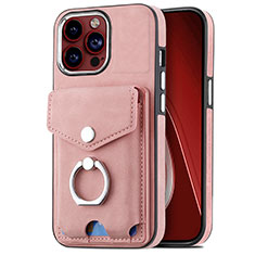 Silikon Hülle Handyhülle Gummi Schutzhülle Flexible Leder Tasche SD16 für Apple iPhone 13 Pro Rosa