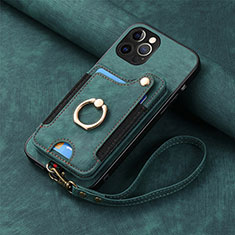 Silikon Hülle Handyhülle Gummi Schutzhülle Flexible Leder Tasche SD2 für Apple iPhone 14 Pro Max Grün