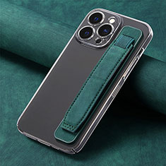 Silikon Hülle Handyhülle Gummi Schutzhülle Flexible Leder Tasche SD2 für Apple iPhone 15 Pro Grün