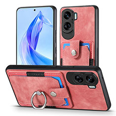 Silikon Hülle Handyhülle Gummi Schutzhülle Flexible Leder Tasche SD2 für Huawei Honor 90 Lite 5G Rosa