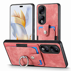 Silikon Hülle Handyhülle Gummi Schutzhülle Flexible Leder Tasche SD2 für Huawei Honor 90 Pro 5G Rosa