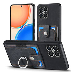 Silikon Hülle Handyhülle Gummi Schutzhülle Flexible Leder Tasche SD2 für Huawei Honor X8 4G Schwarz