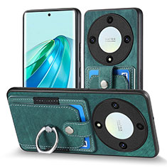 Silikon Hülle Handyhülle Gummi Schutzhülle Flexible Leder Tasche SD2 für Huawei Honor X9a 5G Grün