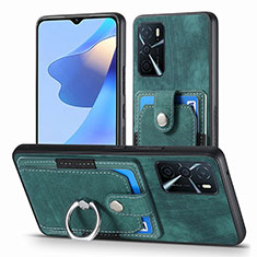 Silikon Hülle Handyhülle Gummi Schutzhülle Flexible Leder Tasche SD2 für Oppo A16 Grün