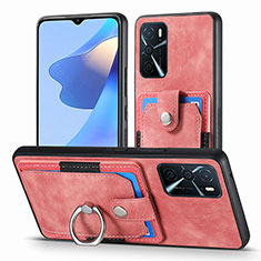 Silikon Hülle Handyhülle Gummi Schutzhülle Flexible Leder Tasche SD2 für Oppo A16 Rosa