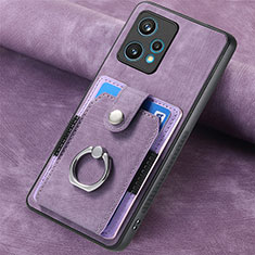 Silikon Hülle Handyhülle Gummi Schutzhülle Flexible Leder Tasche SD2 für Realme Narzo 50 Pro 5G Helles Lila