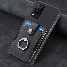 Silikon Hülle Handyhülle Gummi Schutzhülle Flexible Leder Tasche SD2 für Realme Q3 5G Schwarz
