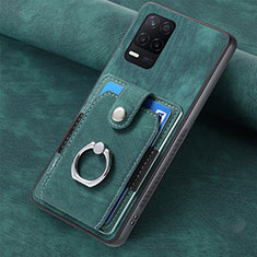 Silikon Hülle Handyhülle Gummi Schutzhülle Flexible Leder Tasche SD2 für Realme Q3i 5G Grün