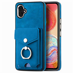 Silikon Hülle Handyhülle Gummi Schutzhülle Flexible Leder Tasche SD3 für Samsung Galaxy A04E Blau