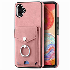 Silikon Hülle Handyhülle Gummi Schutzhülle Flexible Leder Tasche SD3 für Samsung Galaxy A04E Rosa