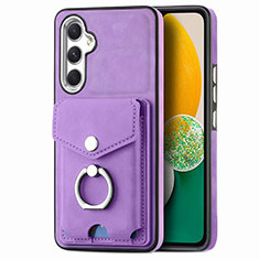 Silikon Hülle Handyhülle Gummi Schutzhülle Flexible Leder Tasche SD3 für Samsung Galaxy A04s Violett