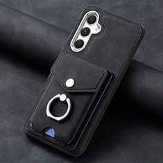 Silikon Hülle Handyhülle Gummi Schutzhülle Flexible Leder Tasche SD4 für Samsung Galaxy A04s Schwarz