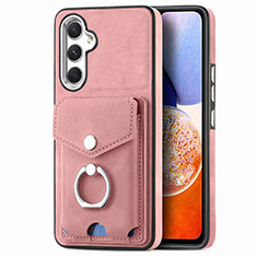 Silikon Hülle Handyhülle Gummi Schutzhülle Flexible Leder Tasche SD4 für Samsung Galaxy A14 4G Rosa