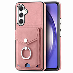 Silikon Hülle Handyhülle Gummi Schutzhülle Flexible Leder Tasche SD5 für Samsung Galaxy Quantum4 5G Rosa