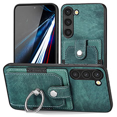 Silikon Hülle Handyhülle Gummi Schutzhülle Flexible Leder Tasche SD5 für Samsung Galaxy S22 Plus 5G Grün