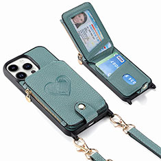 Silikon Hülle Handyhülle Gummi Schutzhülle Flexible Leder Tasche SD6 für Apple iPhone 13 Pro Max Blau
