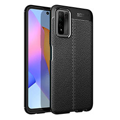 Silikon Hülle Handyhülle Gummi Schutzhülle Flexible Leder Tasche WL1 für Huawei Honor 10X Lite Schwarz