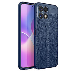 Silikon Hülle Handyhülle Gummi Schutzhülle Flexible Leder Tasche WL1 für Huawei Honor X30i Blau