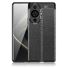 Silikon Hülle Handyhülle Gummi Schutzhülle Flexible Leder Tasche WL1 für Huawei Nova 11 Schwarz